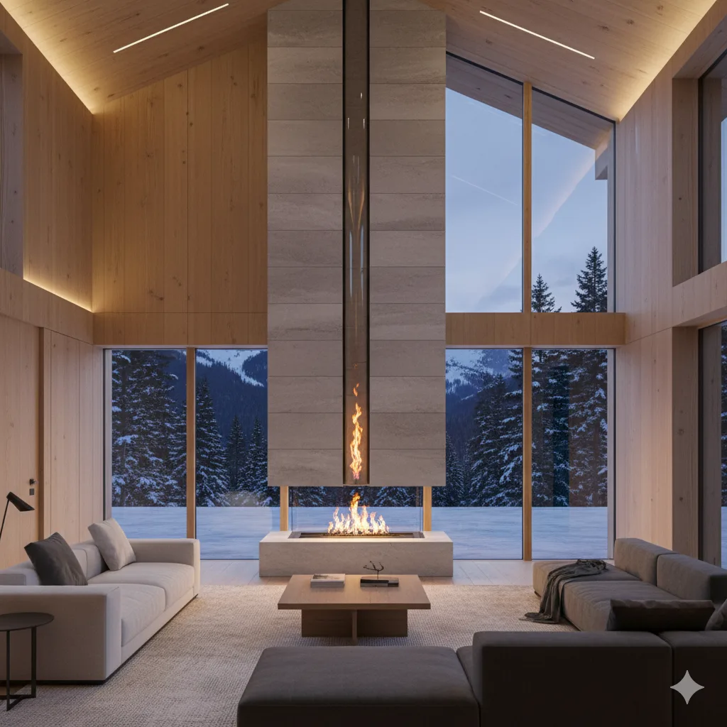 epic cabin fireplace