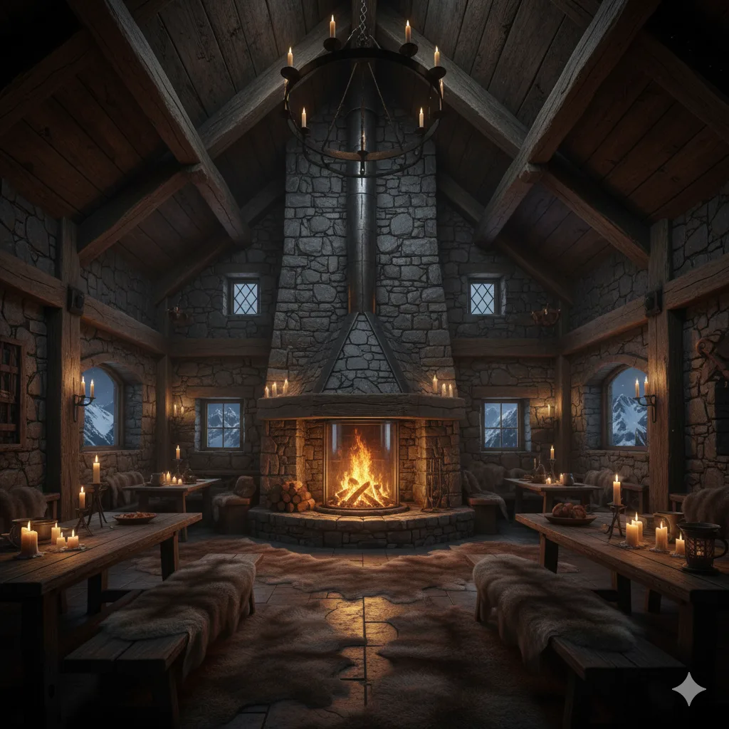 epic cabin fireplace
